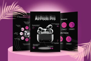 Инфографика. Наушники AirPods Pro