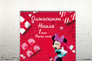 Фотозона на День Рождение в стили Мини маус