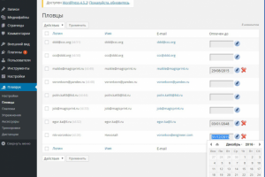 Разработка дополнительного функционала для консоли Wordpress
