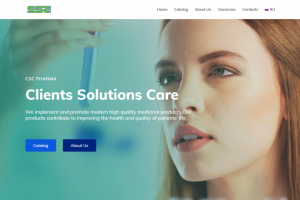 Многоязычный сайт фармакологической компании на Wordpress