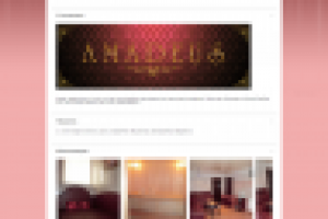 Сайт "карточка" для сауны Amadeus