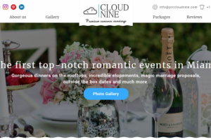 Адаптивный сайт американской компании Cloud Nine