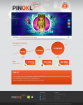 Верстка сайта для компании Pinokl Games