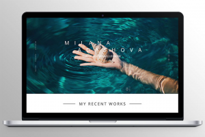 Сайт-портфолио с минималистичным дизайном