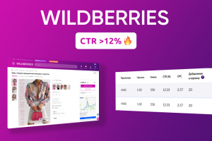 Поисковая реклама Wildberries с CTR >12%