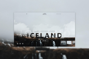 Первый экран. Исландия