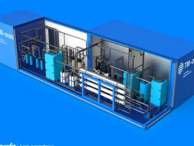 Визуализация CAD-модели станции обратного осмоса