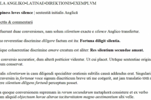 EN-LA | Anglico Latinae directionis exemplum