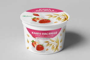 Каша быстрого приготовления с овсянкой и клубникой
