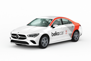 Фирменный стиль на автомобилях Belkacar
