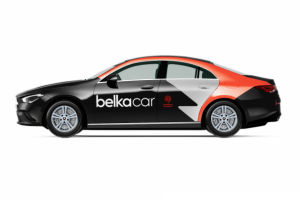 Фирменный стиль на автомобилях Belkacar