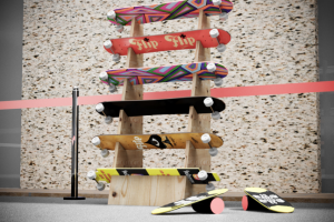 Стойка для скейтбоардов