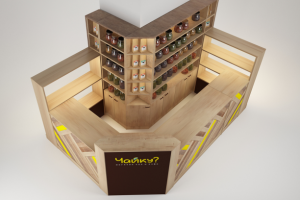 Дизайн торгового острова "Чайку?", г. Екатеринбург