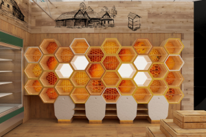 Дизайн интерьера продуктового магазина "Экомаркет"