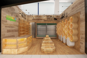 Дизайн интерьера продуктового магазина "Экомаркет"