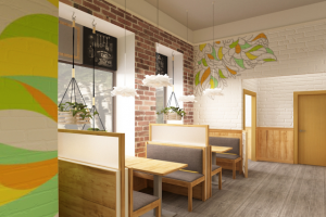 Дизайн интерьера кафе быстрого питания "Готово!"