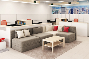 Дизайн интерьеров клиентской зоны банка, г. Москва