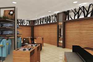 Дизайн интерьера магазина охоты и рыбалки "Стрелец", 500 м2