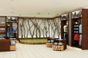 Дизайн интерьера магазина охоты и рыбалки "Стрелец", 500 м2