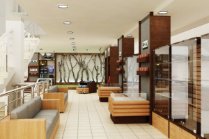 Дизайн интерьера магазина охоты и рыбалки "Стрелец", 500 м2