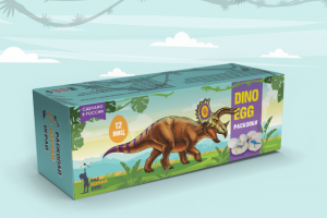 Упаковка "Dino Egg" для компании "Раскопайкин"
