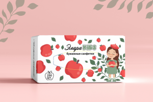 Дизайн упаковки бумажных салфеток ЭлараKids