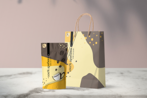 Дизайн упаковки кофе и пакета для кофейни Favorite Coffee