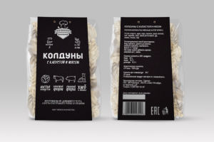 Упаковка колдунов для компании "Кулинар"