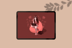 Иллюстрация дизайнера для сайта-портфолио