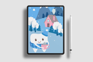 Иллюстрация в Инстаграм для профиля стоматологической клиники