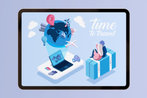 Иллюстрация для сайта туристической компании