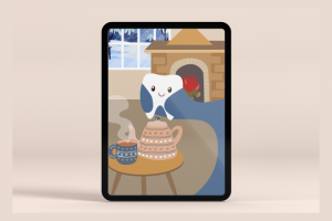 Иллюстрация в Инстаграм для профиля стоматологической клиники