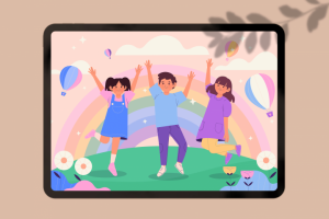 Иллюстрация для сайта детской одежды