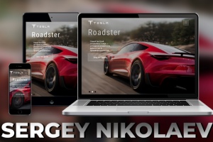 Tesla Motors Roadster // Верстка HTML,CSS,JS