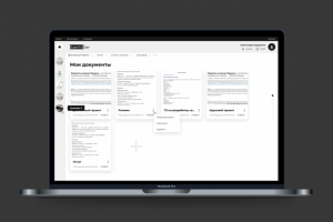Интерфейс текстового редактора «Ever Writer»