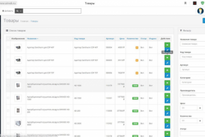 Контент-менеджер магазина на платформе OpenCart (ocStore)