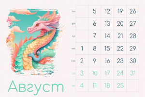 Календарь на 2024 год.