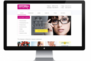 Дизайн сайта каталога Оптики