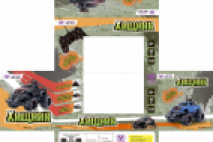 Дизайн упаковки для радиоуправляемой машины-вездехода