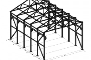 Проект ангара с кран-балкой из металлоконструкций