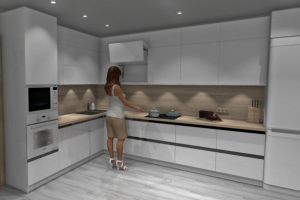 Кухня с GOLA- профилем