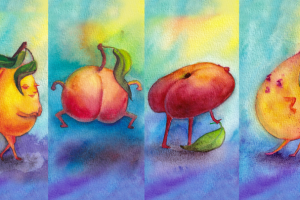 Серия очень аппетитных фруктов