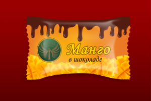 Дизайн упаковки для манго в шоколаде