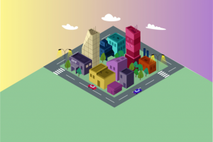 Город, иллюстрация