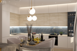 Кухня-гостиная.