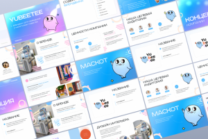 Дизайн презентации для сети заведений напитков Yubeetee