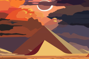 Векторная иллюстрация пейзаж