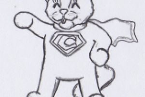 Рисунок "Суперкотенок"