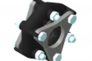 Муфта - 3D модель (KOMPAS)