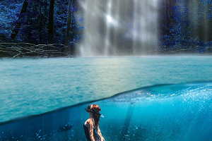 Коллаж "Водопад"